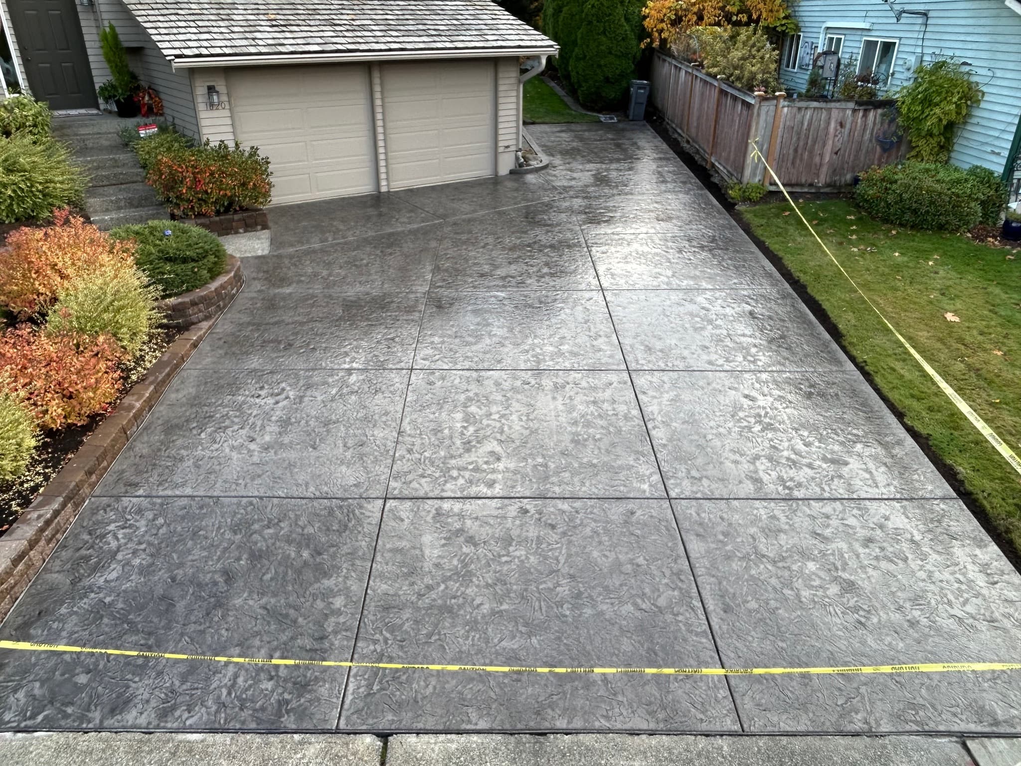 Concrete driveway installation by Material Masters Concrete