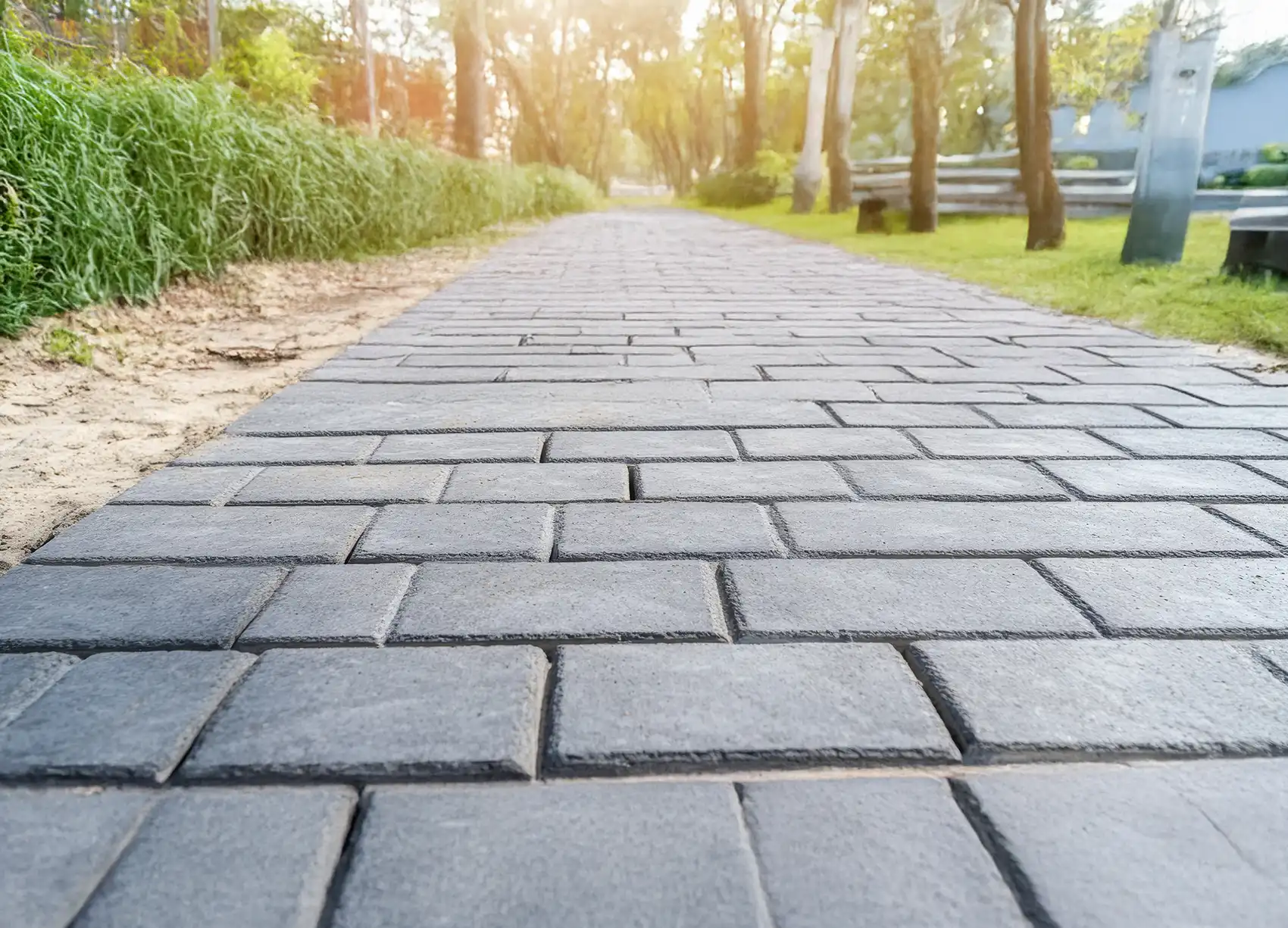 Stamped Concrete Walkway Installation - Material Masters Concrete
